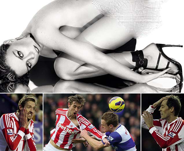 Stoke Terancam Degradasi, Istri Crouch Picu `Semangat` dengan Pose Panas